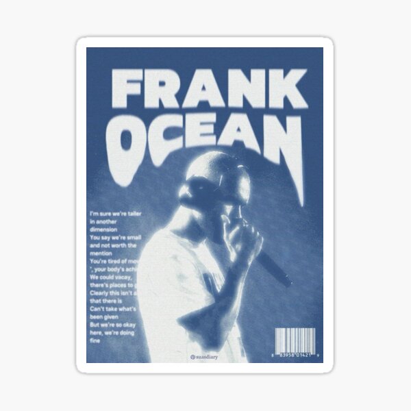 Item preview, Frank Ocean Retro White Ferrari Art designed and sold by AnabelStickers.