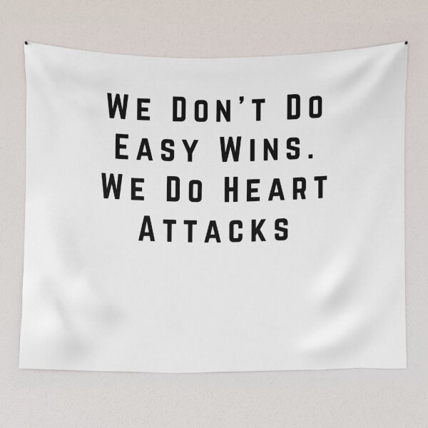 Item preview, Funny Football Fan Quote – We Don’t Do Easy Wins Soccer designed and sold by Pitch Please .