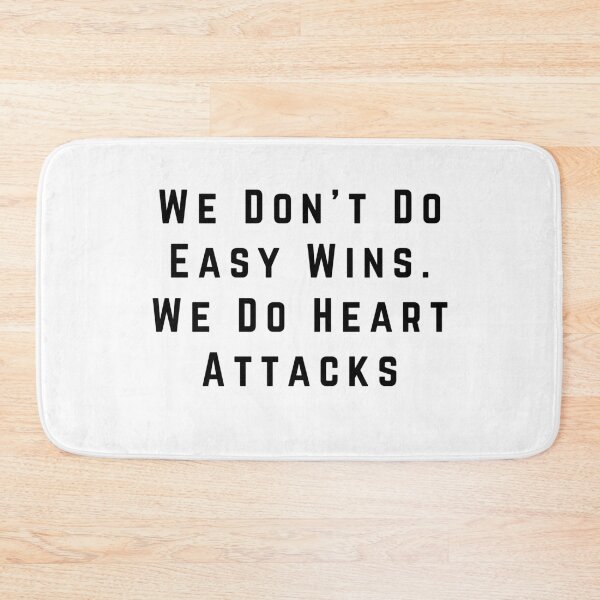 Item preview, Funny Football Fan Quote – We Don’t Do Easy Wins Soccer designed and sold by Pitch Please .