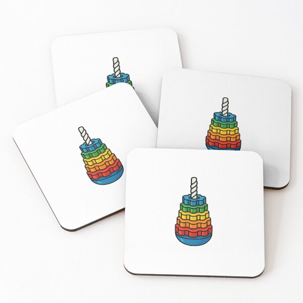 Item preview, Rainbow Spin Stacking Toy designed and sold by PlayTalkSticker.