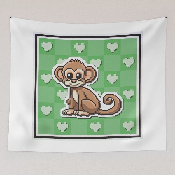 Item preview, Papercut Pixel Zoo: Monkey designed and sold by paperxpixels.