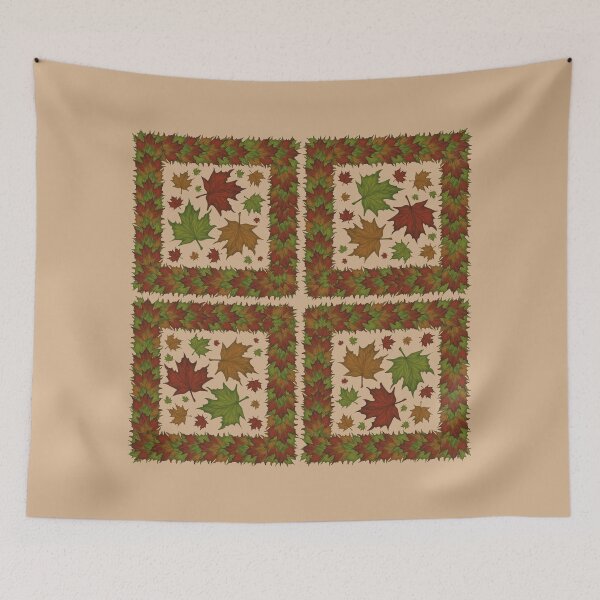 Item preview, Maple autumn leaves in a frame of maple autumn leaves designed and sold by Cherevan.