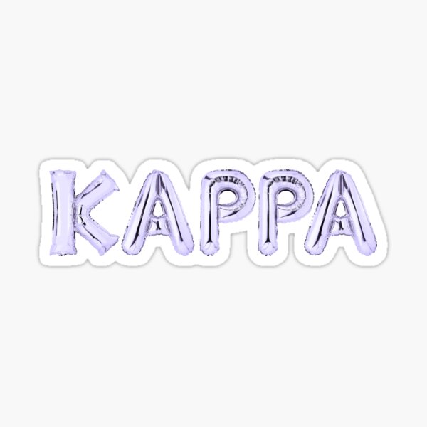 Item preview, KAPPA Balloon Letter-PURPLE designed and sold by skybluepink studio.