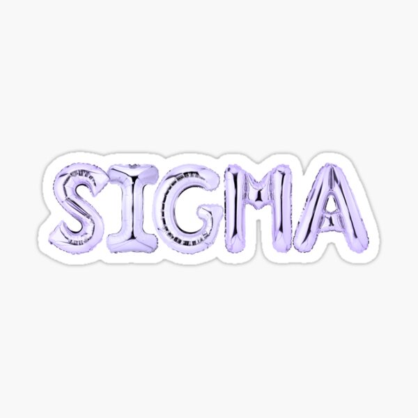 Item preview, SIGMA Balloon Letter-PURPLE designed and sold by skybluepink studio.