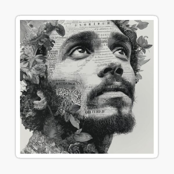 Item preview, Ethereal Collage Portrait designed and sold by aimazing_life.