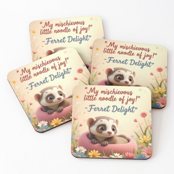 Item preview, Ferrets Are Mischievous Little Noodles of Joy  designed and sold by nhk999.