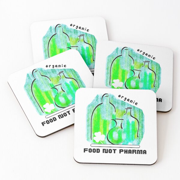 Item preview, Food Not Pharma – Hand-Drawn Green Wellness Illustration designed and sold by baskamade.