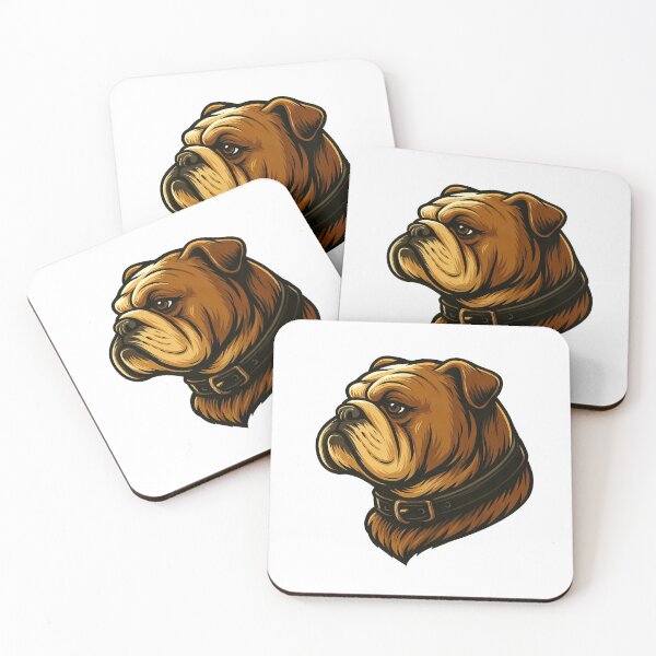 Item preview, English Bulldog Head – Bold Profile Dog Illustration designed and sold by ranker666.