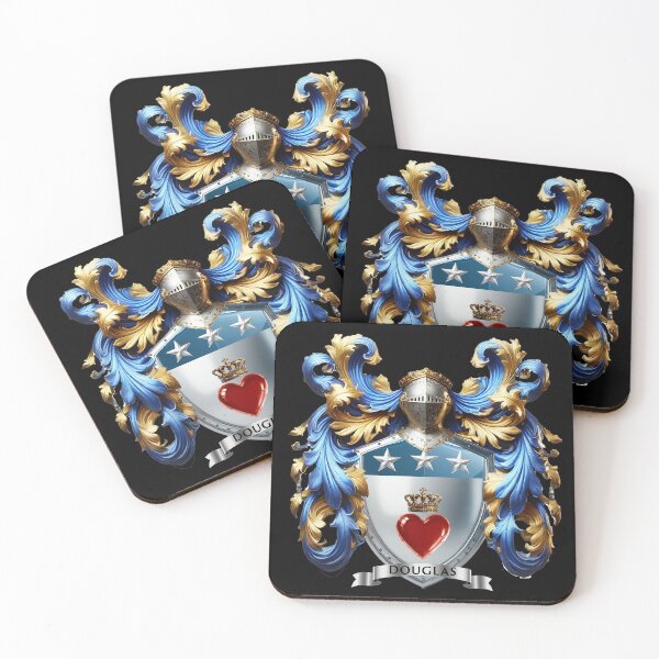 Item preview, Douglas Family Crest  The Crowned Heart of Honour and Loyalty designed and sold by Highlandkings.