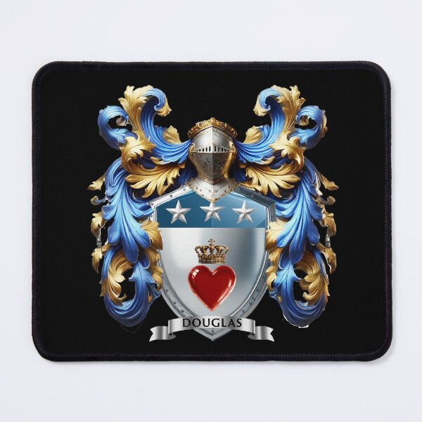 Item preview, Douglas Family Crest The Crowned Heart of Honour and Loyalty designed and sold by Highlandkings.