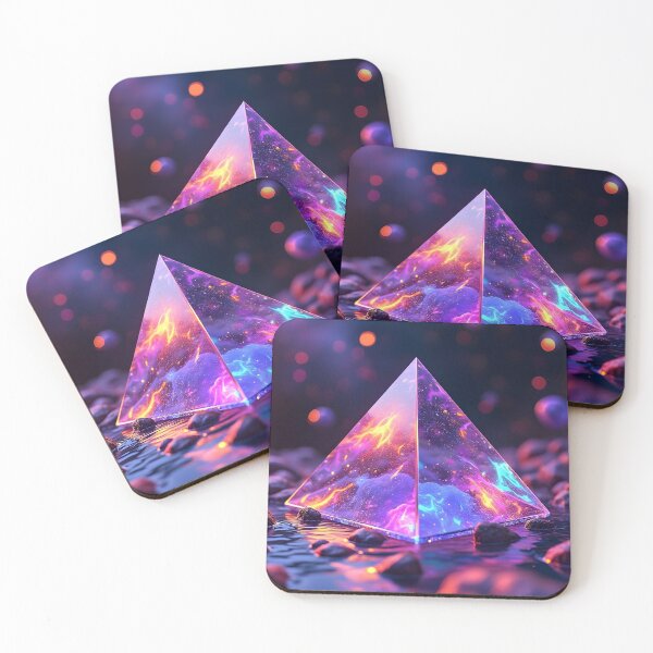 Item preview, Ultraviolet pyramid shaped glass prism designed and sold by mystiquelicorne.