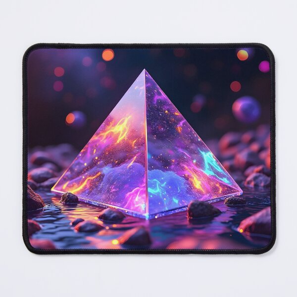 Item preview, Ultraviolet pyramid shaped glass prism designed and sold by mystiquelicorne.