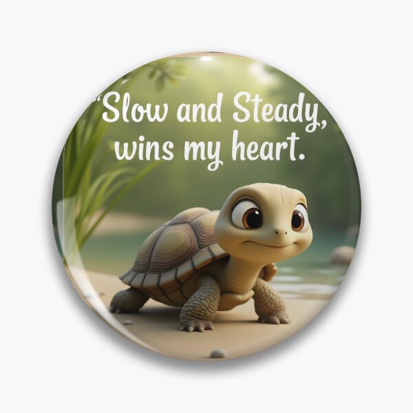 Item preview, Slow and Steady Wins My Heart – Cute Turtle  designed and sold by nhk999.