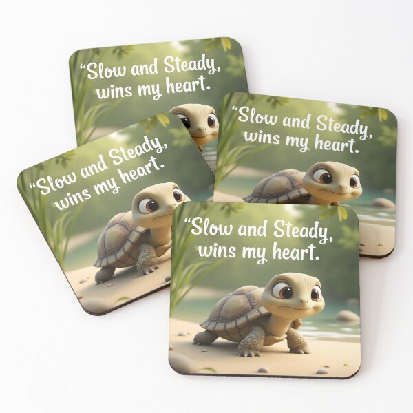 Item preview, Slow and Steady Wins My Heart – Cute Turtle  designed and sold by nhk999.
