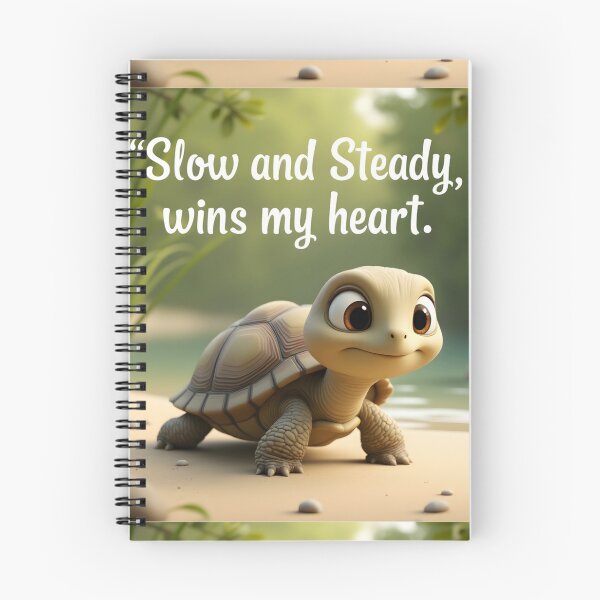 Item preview, Slow and Steady Wins My Heart – Cute Turtle  designed and sold by nhk999.