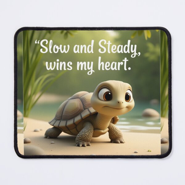 Item preview, Slow and Steady Wins My Heart – Cute Turtle  designed and sold by nhk999.