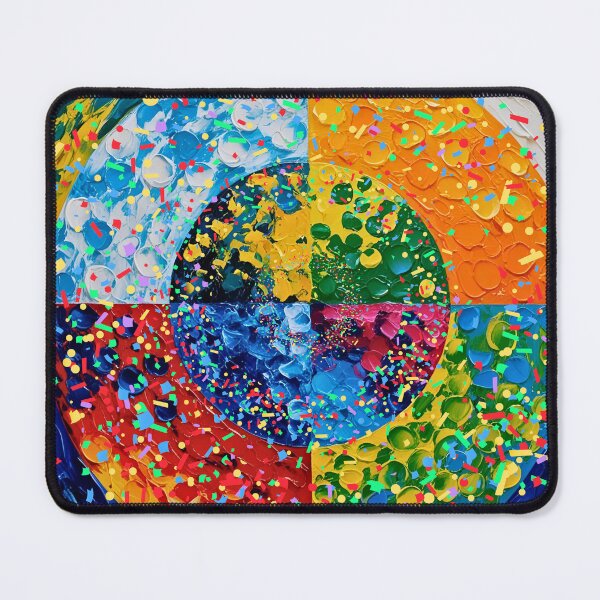 Item preview, Colorful Circles abstract art designed and sold by Modern-Tropical.