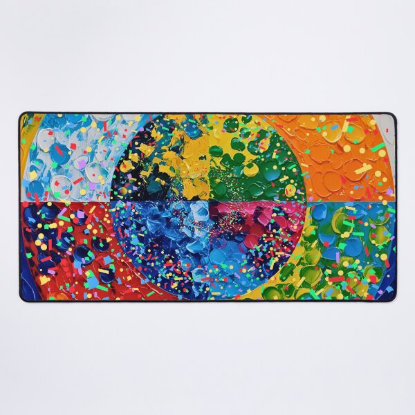 Item preview, Colorful Circles abstract art designed and sold by Modern-Tropical.
