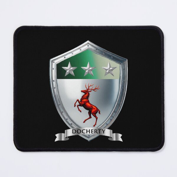 Item preview, Docherty Shield & Surname Banner Highland Legacy Crest designed and sold by Highlandkings.