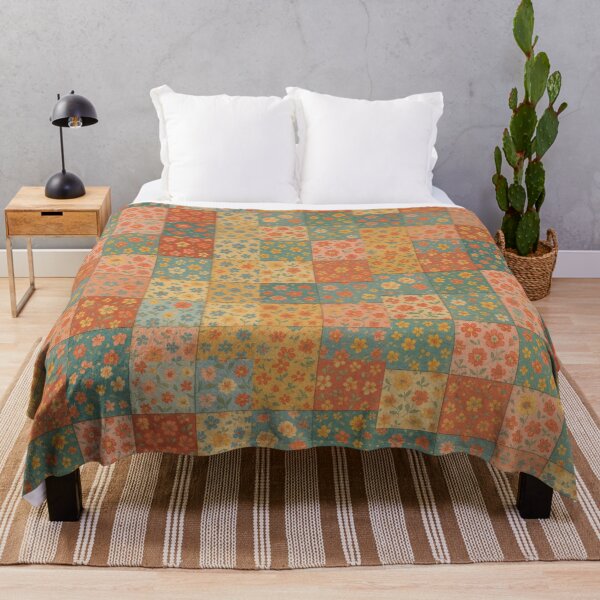 Item preview, floral quilt pattern designed and sold by FurryFantasy.