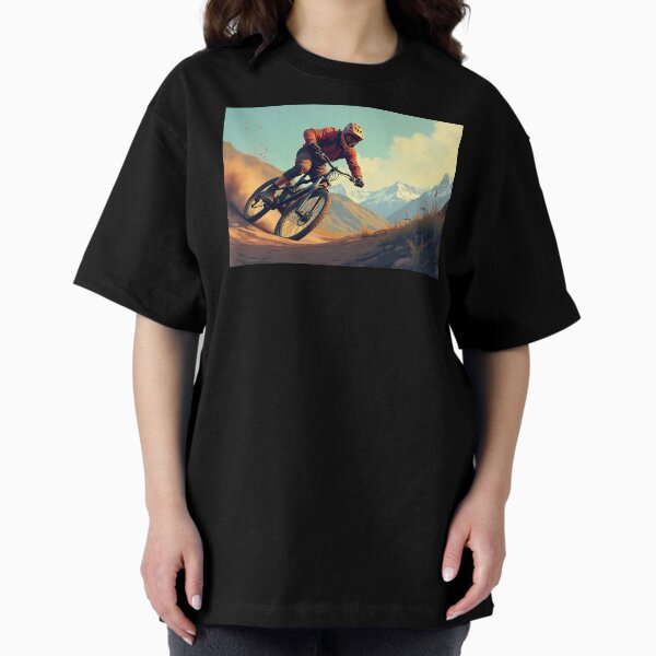 Item preview, Mountain Biker Racing – Epic Trail Adventure Illustration designed and sold by OwlArtDraft.