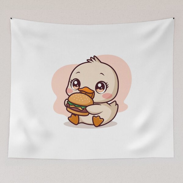 Item preview, duck eating burger designed and sold by Eternalski.