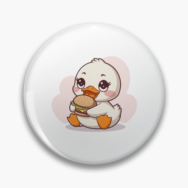 Item preview, duck eating burger designed and sold by Eternalski.