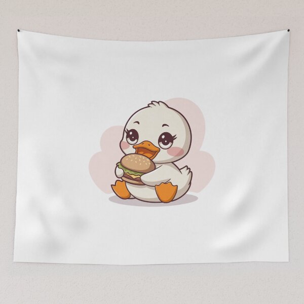 Item preview, duck eating burger designed and sold by Eternalski.