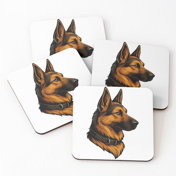Item preview, German Shepherd Head – Bold Profile Dog Illustration designed and sold by ranker666.