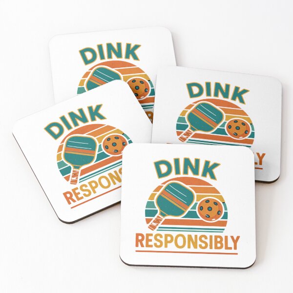 Item preview, Dink Responsibly | Funny Pickleball Design designed and sold by Lucid Ink Designs.