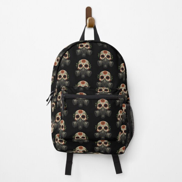 Item preview, Mexican Skull with Realistic Gas Mask designed and sold by LaNadaYFundante.