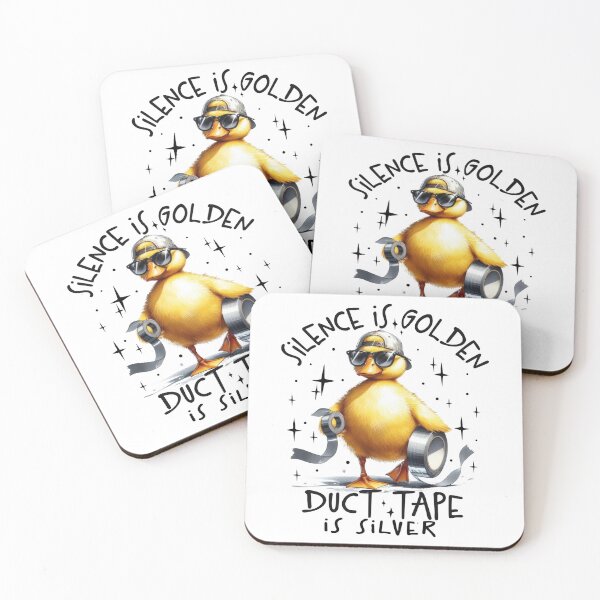Item preview, Silence Is Golden, Duct Tape Is Silver,Funny Sarcastic Quote Design designed and sold by Snark & Spark.