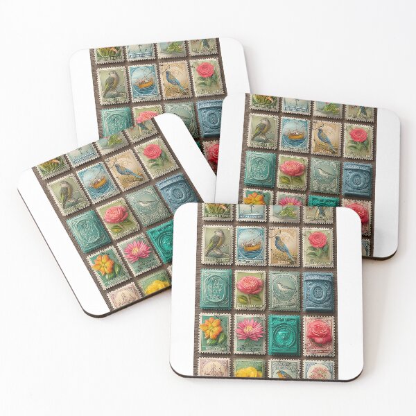 Item preview, Vintage Stamp Collection Art designed and sold by aimazing_life.
