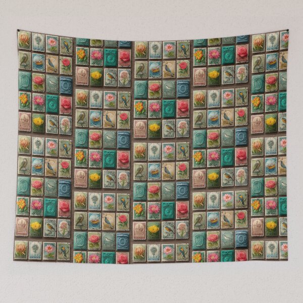 Item preview, Vintage Stamp Collection Art designed and sold by aimazing_life.