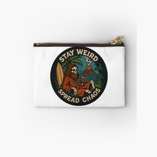 Item preview, Stay Weird, Spread Chaos. Skeleton. Funny Slogan. designed and sold by aishow.