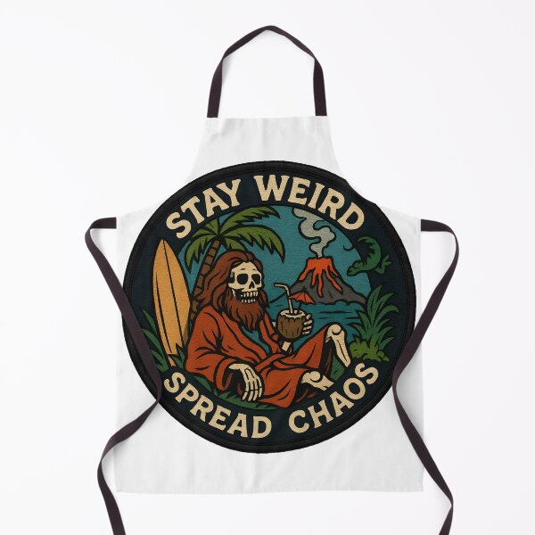 Item preview, Stay Weird, Spread Chaos. Skeleton. Funny Slogan. designed and sold by aishow.