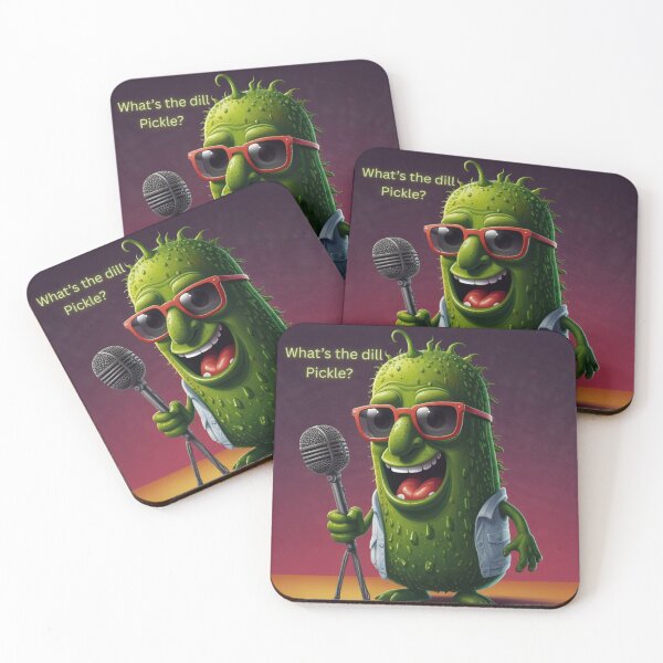 Item preview, What’s the Dill, Pickle? – Cool Cartoon Pickle Pun Design designed and sold by uglydogboutique.