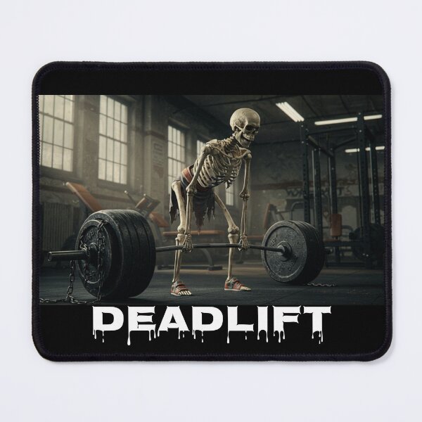 Item preview, Dead Deadlifting Skeleton Powerlifter Design designed and sold by PowerfulPrinted.