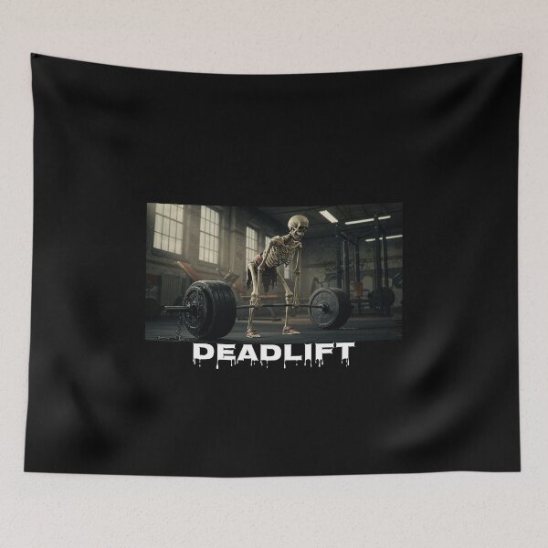 Item preview, Dead Deadlifting Skeleton Powerlifter Design  designed and sold by PowerfulPrinted.