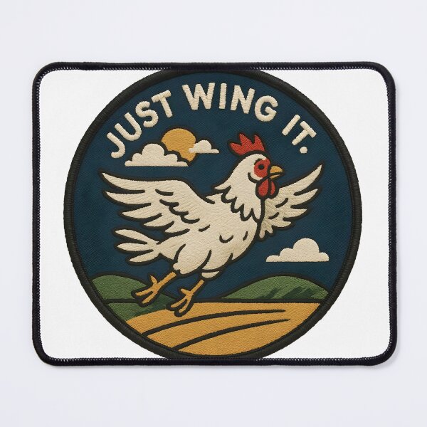 Item preview, Just Wing It. Funny Slogan. designed and sold by aishow.