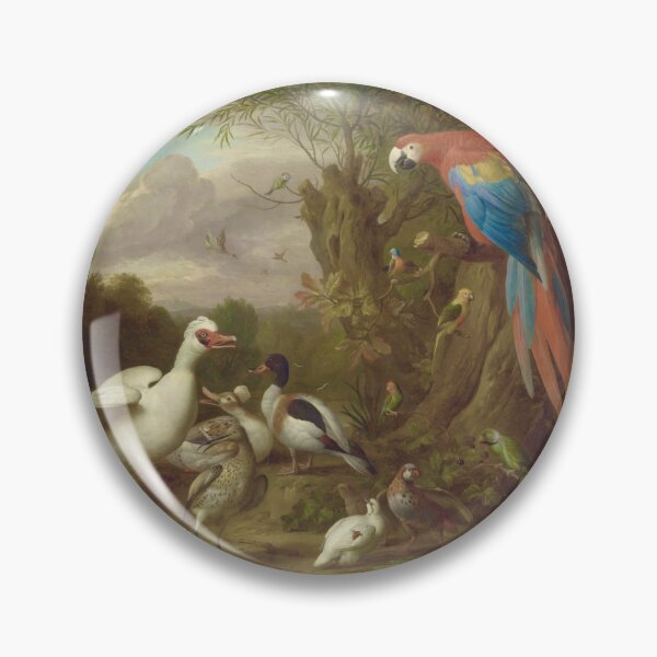 Item preview, A Macaw, Ducks, Parrots and Other Birds in a Landscape by Jakob Bogdani designed and sold by Amanda1775.