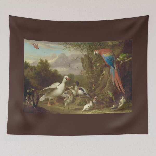 Item preview, A Macaw, Ducks, Parrots and Other Birds in a Landscape by Jakob Bogdani designed and sold by Amanda1775.