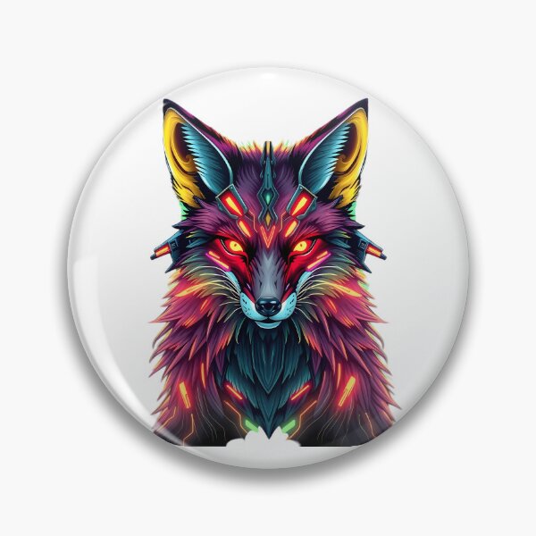Item preview, Neon Cyber Fox designed and sold by DaniArtDesign81.