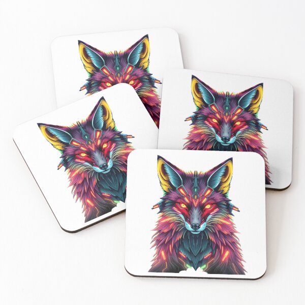 Item preview, Neon Cyber Fox designed and sold by DaniArtDesign81.