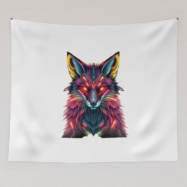 Item preview, Neon Cyber Fox designed and sold by DaniArtDesign81.
