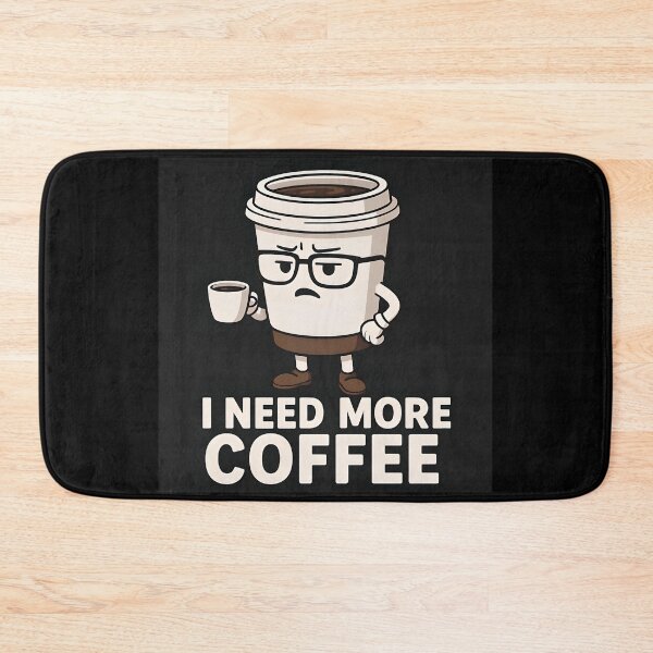 Item preview, Grumpy Coffee Cup Demands More Caffeine – Funny Morning Quote designed and sold by Amr Siam.