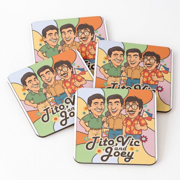 Item preview, Tito Vic and Joey Retro Caricature | Filipino Comedy Legends | Eat Bulaga designed and sold by artjuniverse.