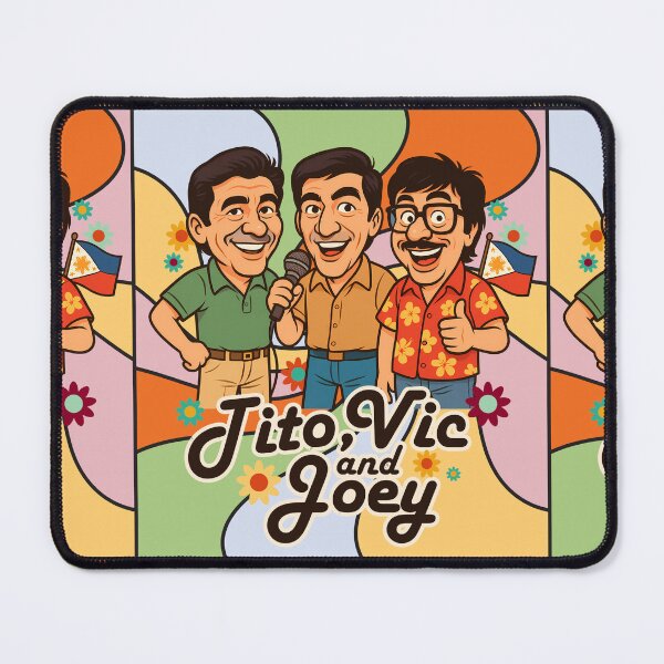 Item preview, Tito Vic and Joey Retro Caricature | Filipino Comedy Legends | Eat Bulaga designed and sold by artjuniverse.
