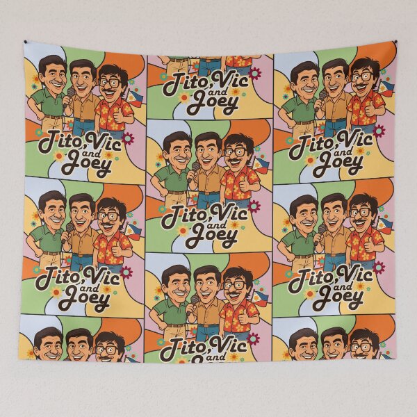 Item preview, Tito Vic and Joey Retro Caricature | Filipino Comedy Legends | Eat Bulaga designed and sold by artjuniverse.
