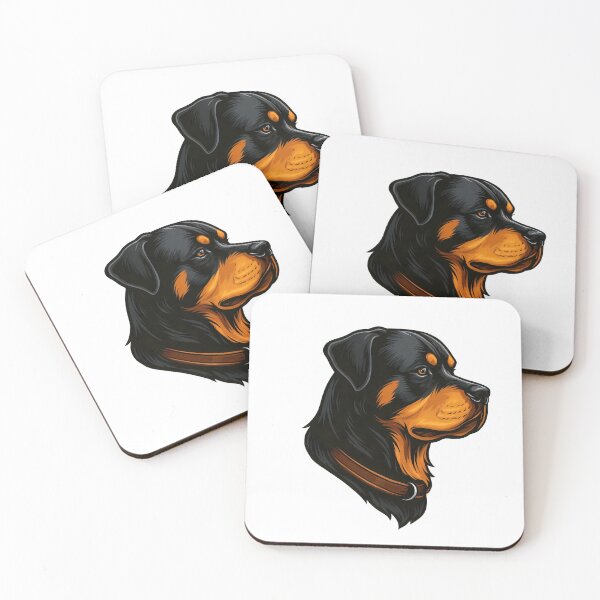 Item preview, Rottweiler Side Profile – Bold Working Dog Illustration designed and sold by ranker666.
